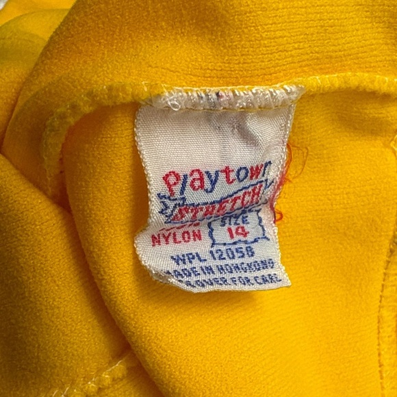 Vintage 1960s Playtown Halter Top & High Waist Shorts Set w/ Original Bag Sz 14 - Picture 9 of 9